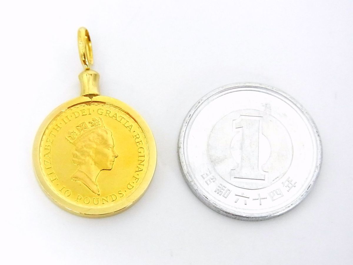 英国王立造幣局 ブリタニア 1/10oz金貨 22金コイン 18金製枠