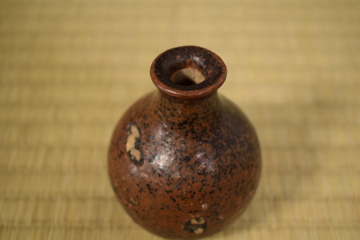 期間限定】 【お値引き】骨董 古瀬戸 小壺 瓶子(直しあり) 91%以上
