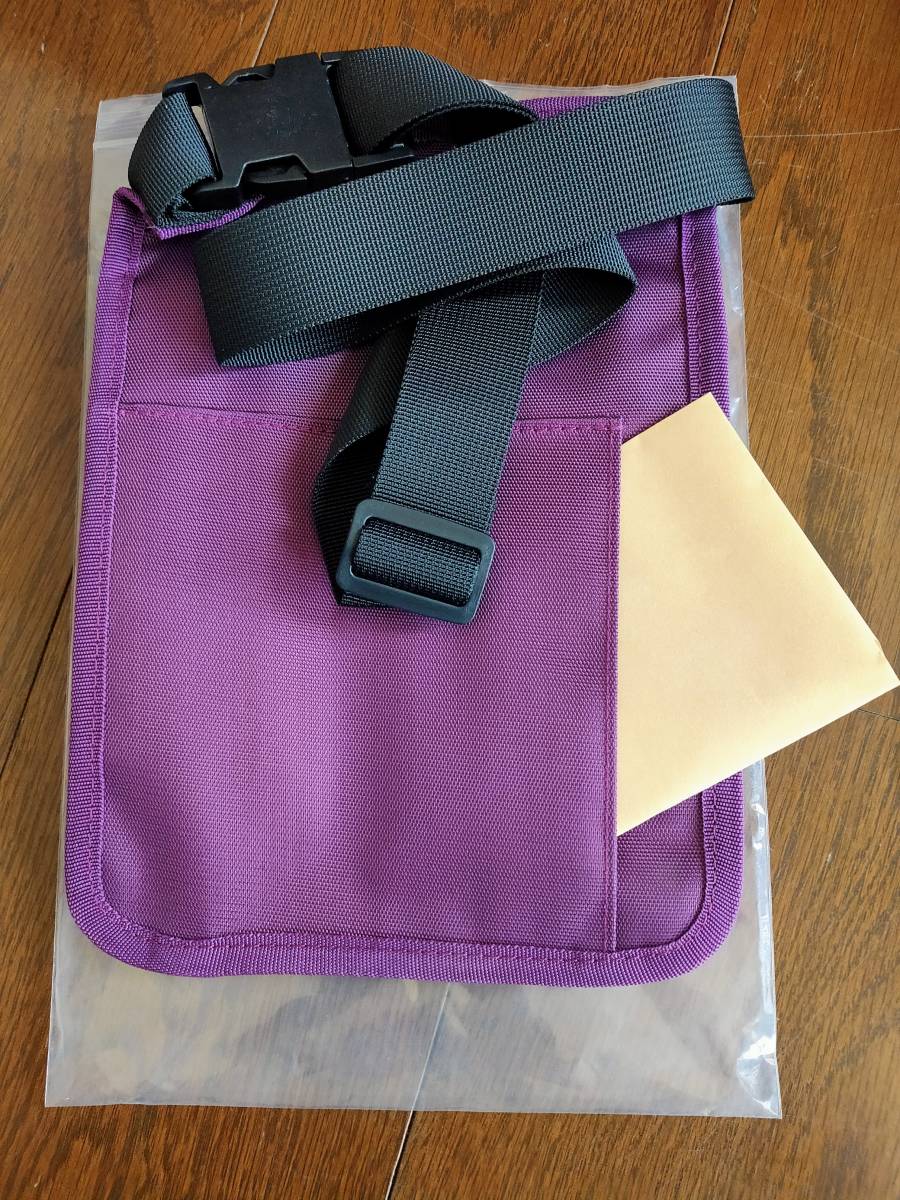 ナースポーチ　紫 小物入れ 仕事用 作業袋 ウエストポーチ　腰袋 工具袋 パープル_カードなど入れることができます