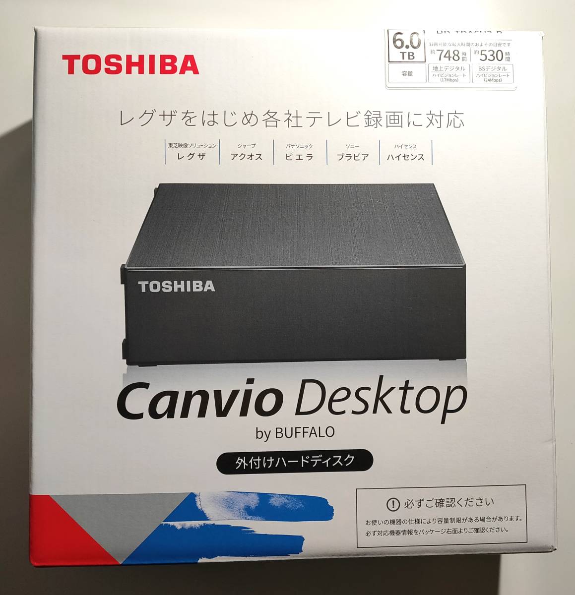 バッファロー HDD HD-TDA6U3-B 外付けHDD 6TB 新品未開封