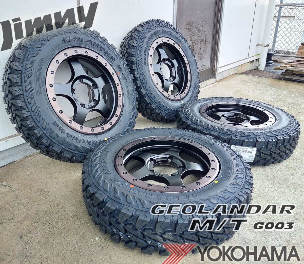 豪奢な ジムニー JB64 JB23 JA BDX05 ヨコハマ ジオランダー MT G003