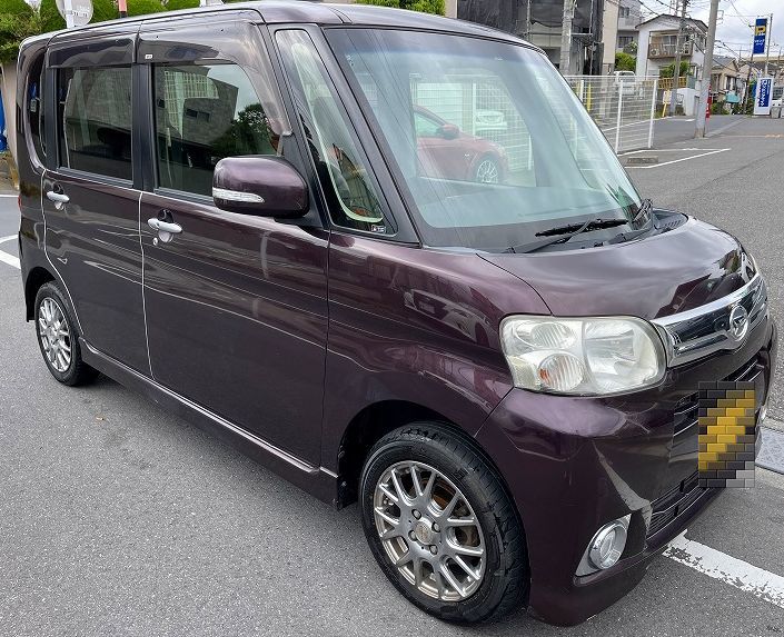 ◆◇車検満タン2年付き　H25年　タント　電動スライドドア　ナビ　フルセグTV　ETC　スマートキー　レザー調シートカバー　社外アルミ◇◆_車検満タン　パワスラ ナビTV スマートキー