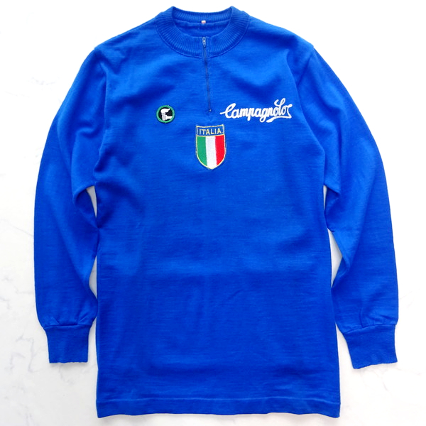 超歓迎  ヴィットーレ jersey wool ITALIA team national GIANNI VITTORE vintage 80s 70s ジャンニ ビンテージ 伊製 Ⅳ サイクルジャージ ウール Mサイズ