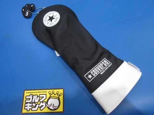 GK鈴鹿☆新品即決002 【FW用】コンバース ヘッドカバー 33700360◆フェアウェイウッド用◆ブラック◆シンプル◆ミトン型◆人気◆オススメ_画像1