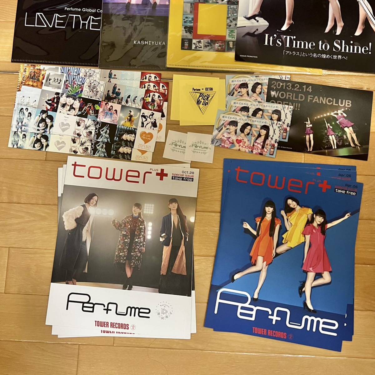 Perfume 2008年〜チラシ、クリアファイル、ステッカー、冊子、フリー