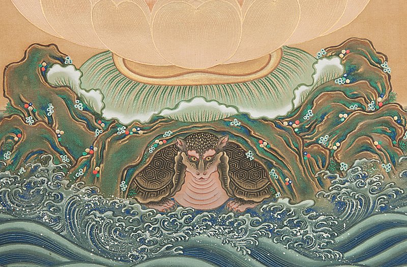 Yahoo!オークション - 【五】掛軸 仏画 弁財天図 絹本 彩色 在銘 Yahoo!オークション - 【五】掛軸 仏画 弁財天図 絹本 彩色 在銘