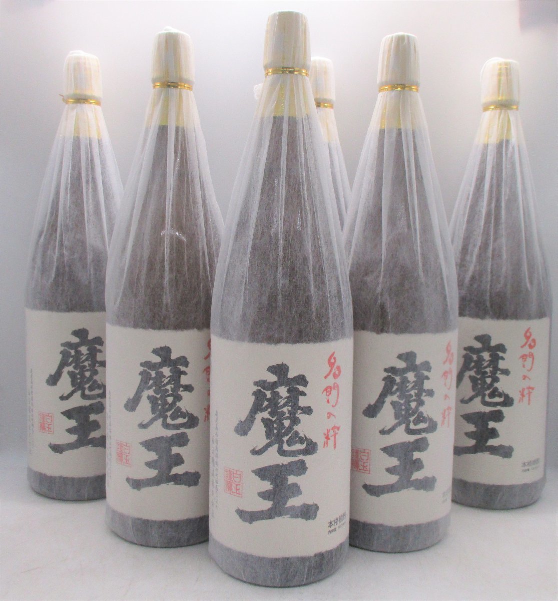 ヤフオク! - 【6本セット】魔王 本格焼酎 芋焼酎 1800ml 一升瓶...