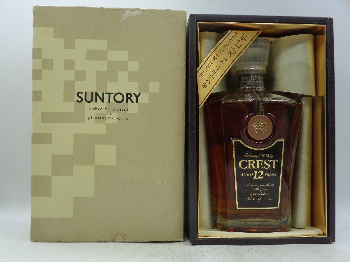 同梱OK商品】SUNTORY WHISKY CREST サントリー ウイスキー クレスト 12