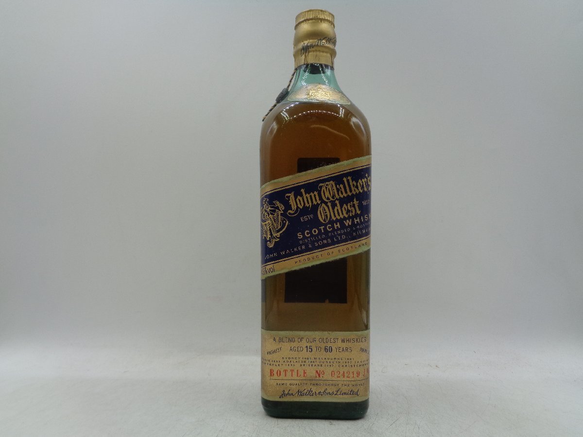 【同梱OK商品】John Walker's OLDEST ジョン ウォーカー オールデスト 旧 オールドボトル スコッチウイスキー 未開封 古酒 X111839