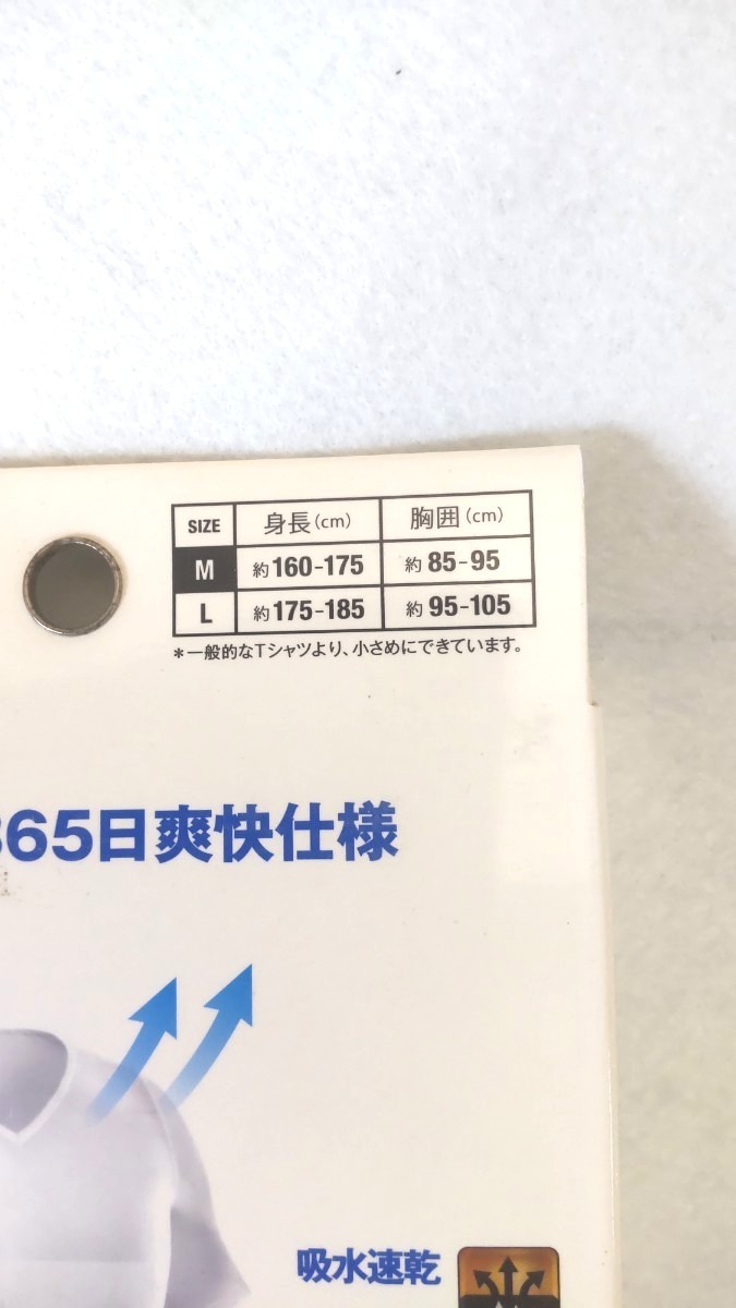 【新品・2着】ラヴィ　クールドライ加圧シャツ　メンズ　半袖　ホワイト　Mサイズ