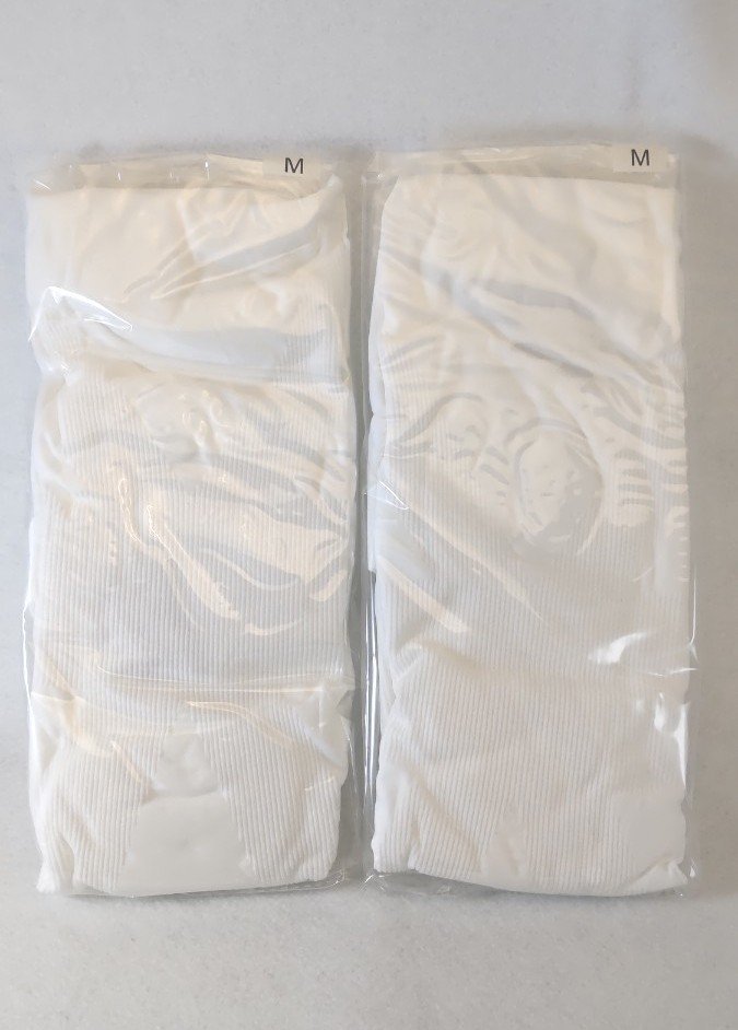 【新品・2着】ラヴィ　クールドライ加圧シャツ　メンズ　半袖　ホワイト　Mサイズ