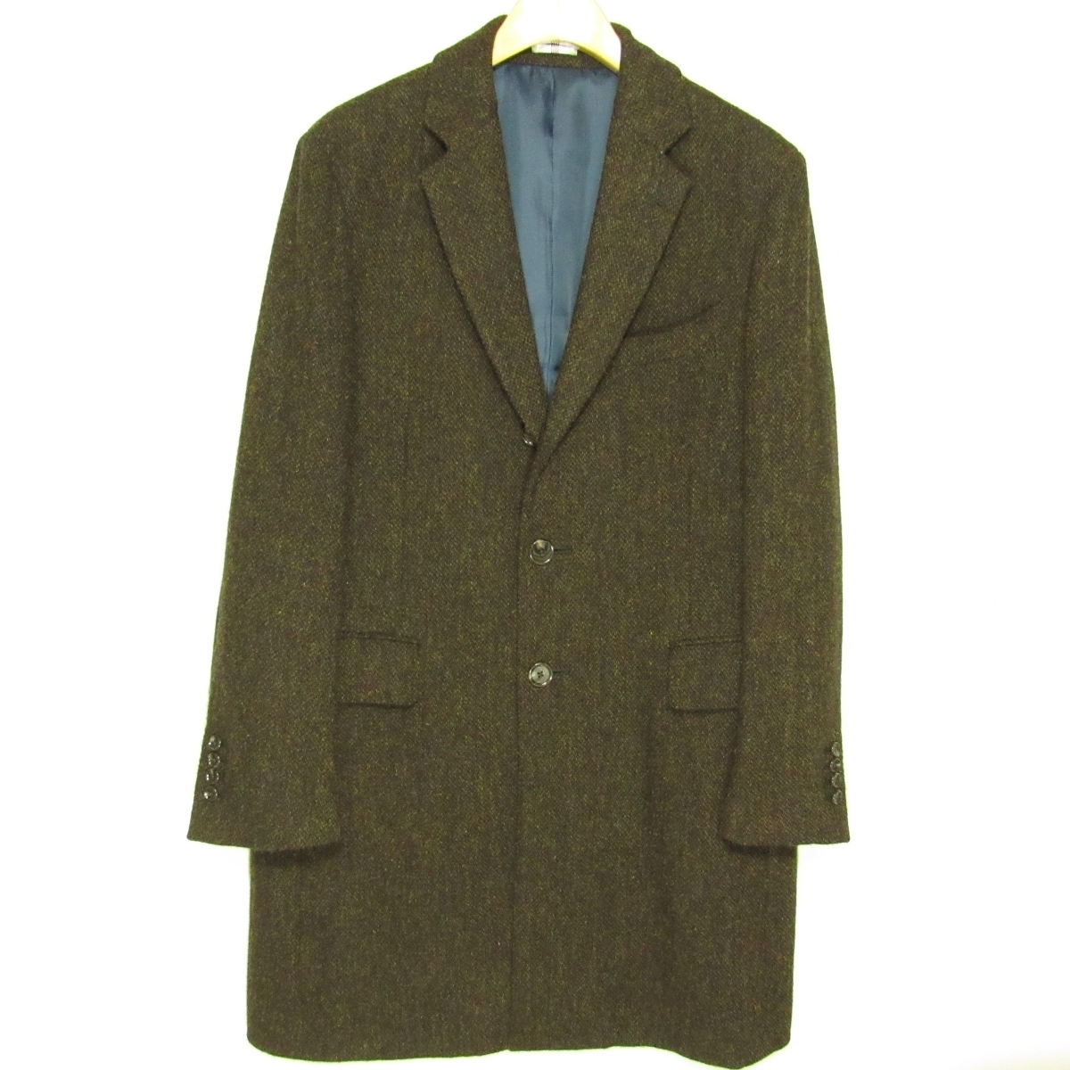 正式的 メンズ SELECT SUIT スーツセレクト 定価4.8万 美品 ハリスツイード ウール ブラウン系 秋冬 LL チェスターコート XLサイズ以上 正式的 メンズ SELECT SUIT スーツセレクト 定価4.8万 美品 ハリスツイード ウール ブラウン系 秋冬 LL チェスターコート XLサイズ以上