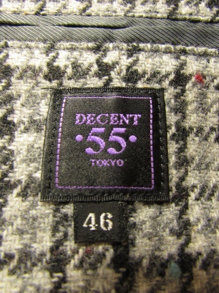 美品 DECENT.55 メンズ ツイード テーラード ジャケット S程 秋冬 日本製 VAN JACKET ヴァンヂャケット系列_画像3