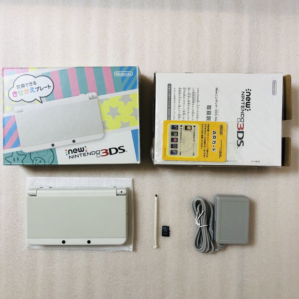 美品】1円〜 new Nintendo 3DS WHITE newニンテンドー 3ds ホワイト AC