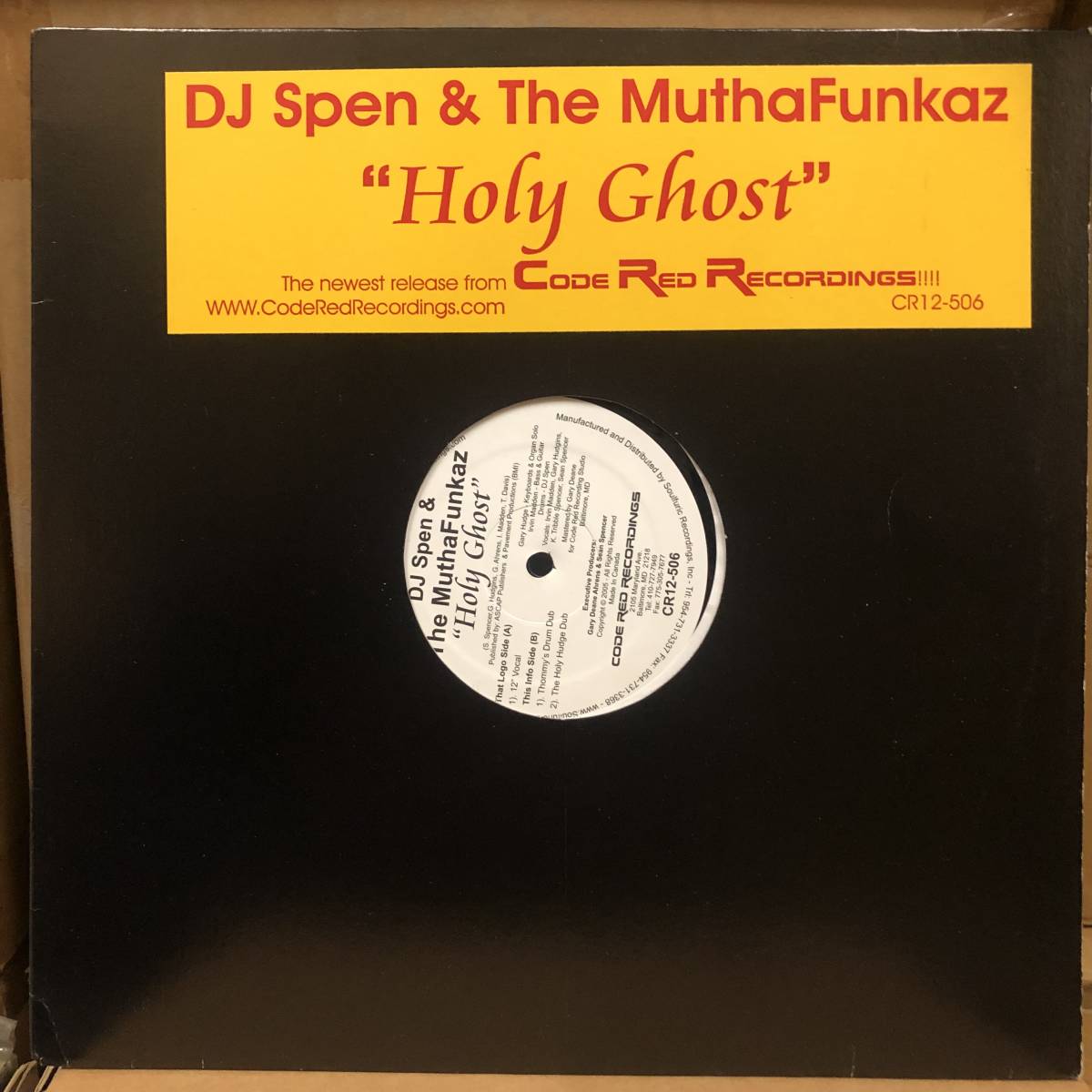 DJ Spen & The MuthaFunkaz - Holy Ghos　(used)_画像1