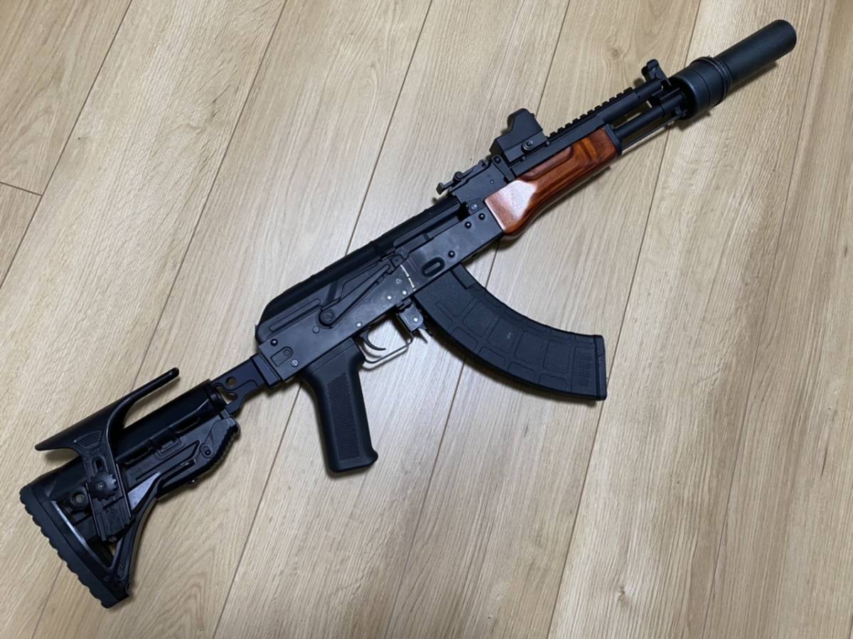 中古　S＆T AK-105 フルメタル電子トリガー G3外装カスタム AK LCT _画像1