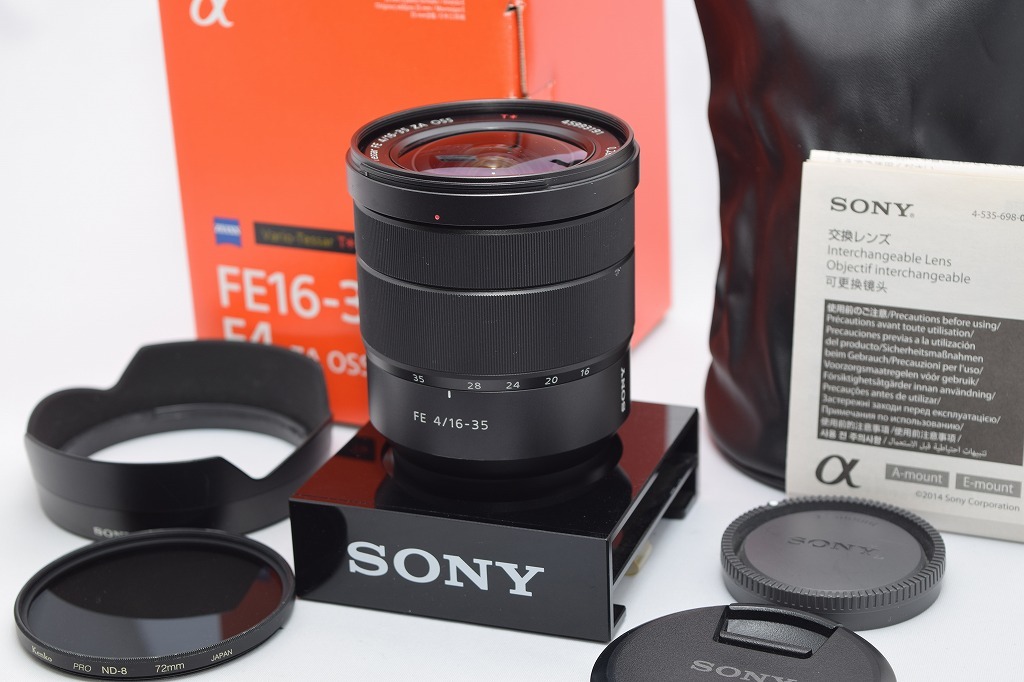 良品☆SONY ソニー ZEISS Vario-Tessar T* FE 16-35mm F4 ZA OSS SEL1635Z☆元箱付・おまけ付 