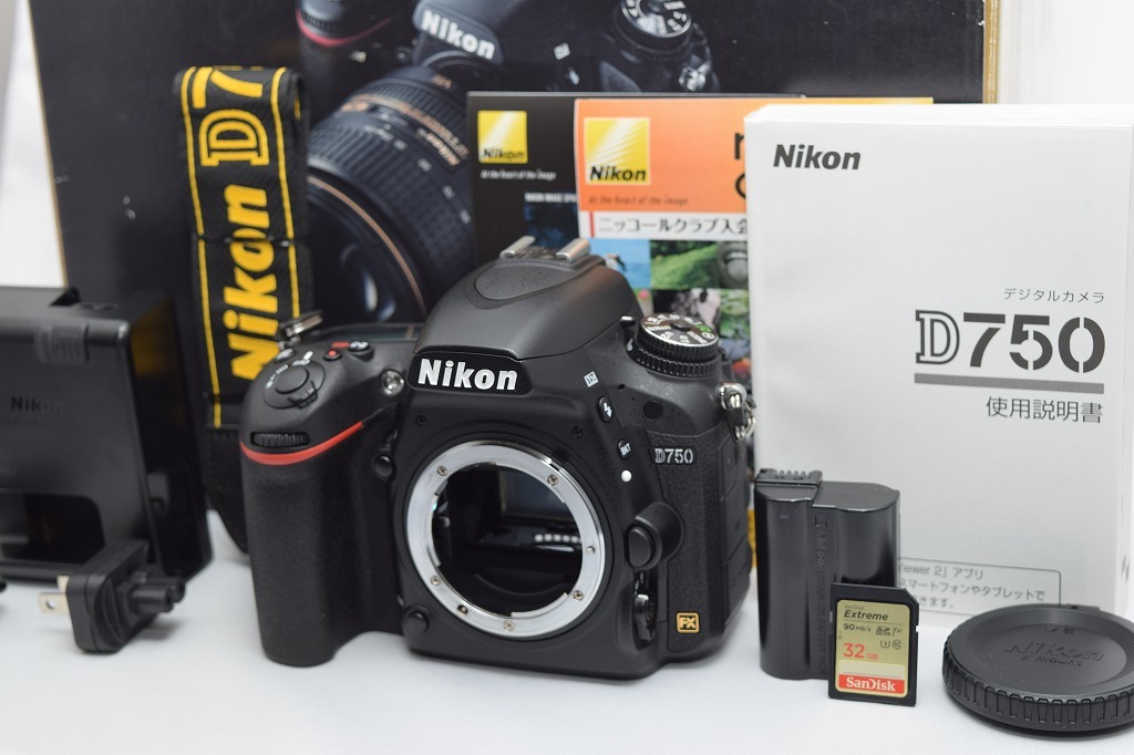 ☆Nikon ニコン D750 ボディ☆ショット数約27000回・元箱付・メモリー