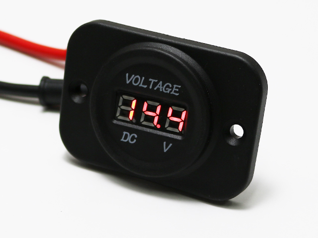 LED digital marine camper ship boat voltmeter 12V car control number [DC0779B]