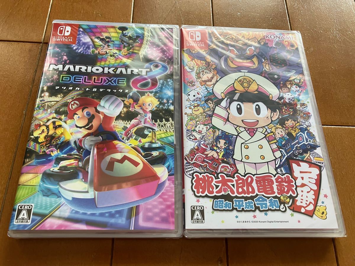 新品未開封 2本セット【Switch】 マリオカート8 デラックス 桃太郎