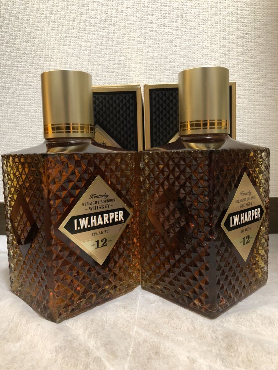 I.W.HARPER IWハーパー 12年 箱付 750ml 43% 2本セット バーボン 山崎