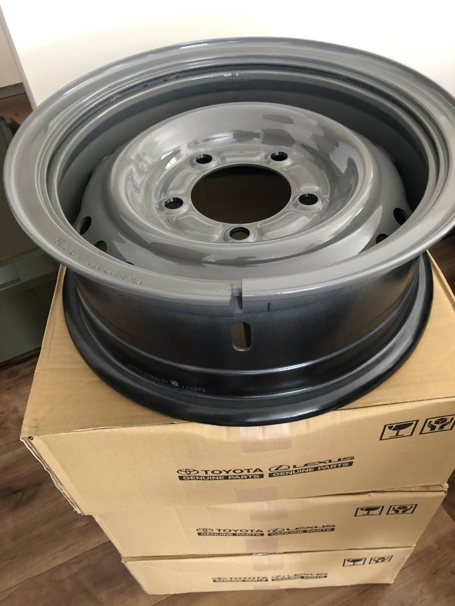 在庫4本 ランクル70 純正ホイール ナロー用 後期型＆再販に！ 5.5Ｊ PCD150 5穴 4本セット新品！渋い！リングホイール！