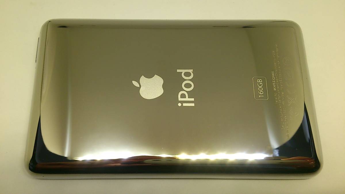 美品 iPod classic (160GB→SSD 512GB 大容量化) ゴールドホワイト (外装一式 バッテリー等 新品) 第7世代 本体_画像8