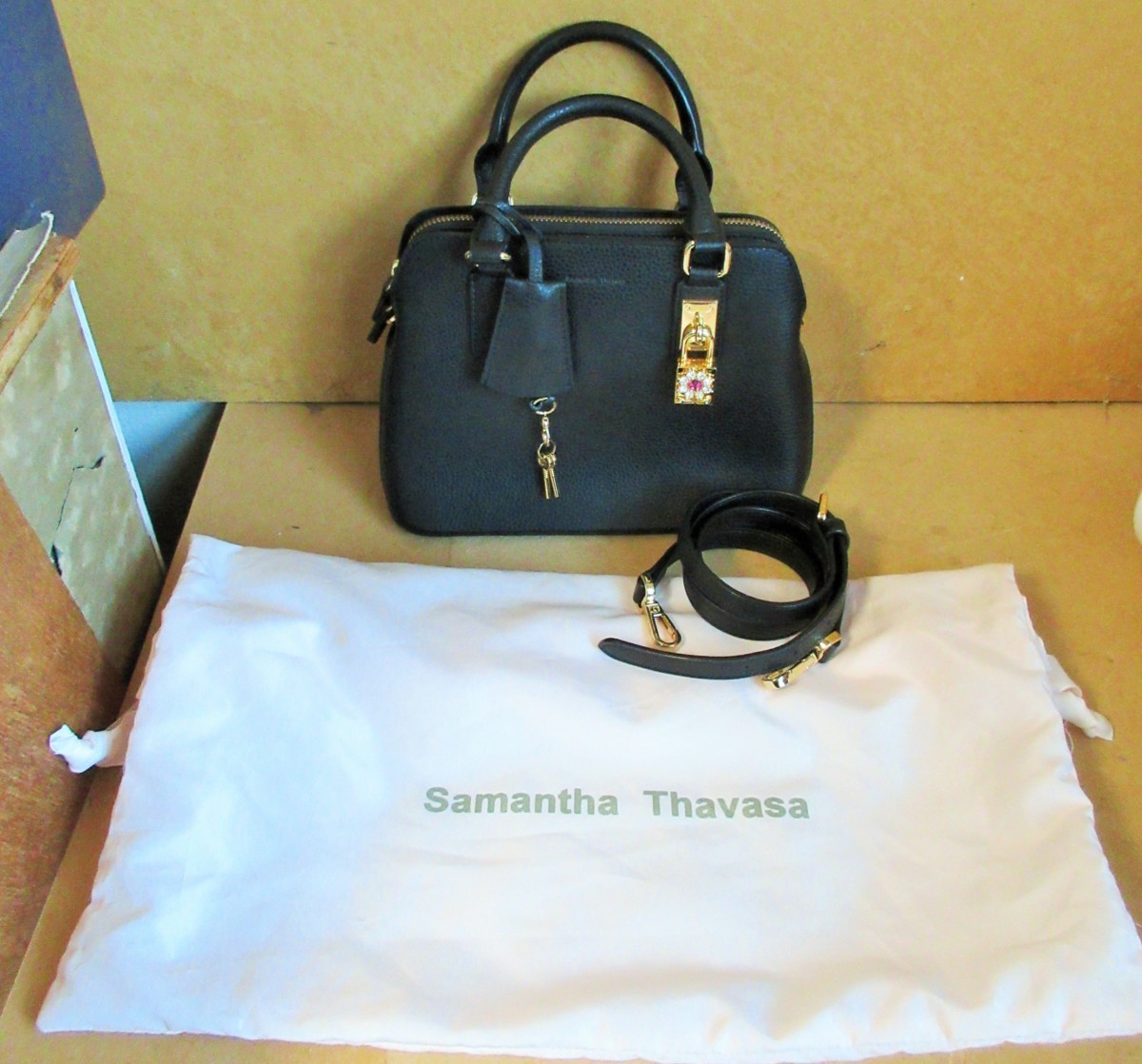 * Samantha Thavasa Samantha Thavasa 1810130261reti my n. ability to raise. bag black * stylish . lovely 4,991 jpy 
