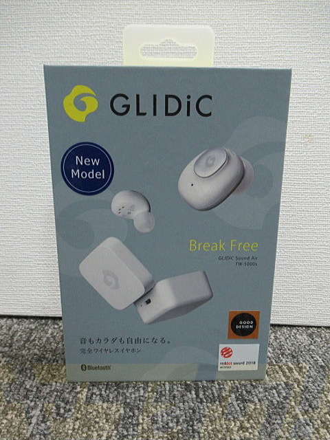 【未使用品 未開封】完全ワイヤレスイヤホン グライディック GLIDiC Sound Air TW-5000 SB-WS55-MRTW/WT ホワイト【送料無料】_画像1