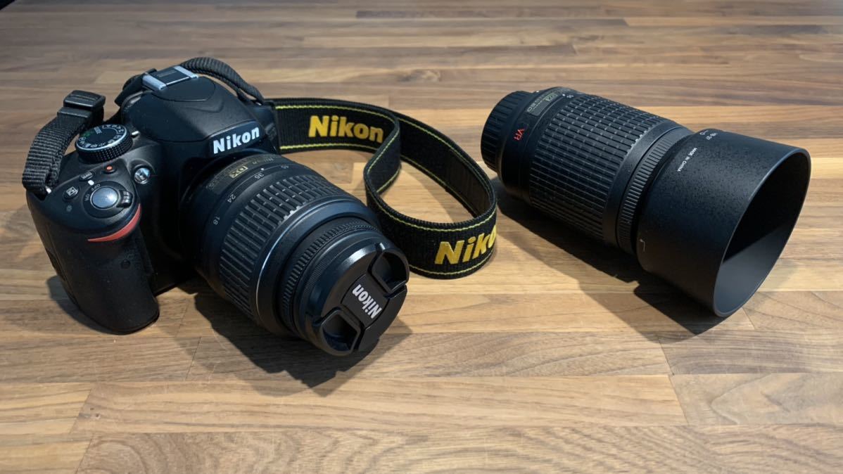 Nikon ニコン D3200ダブルズームキット 18-55mm 55-200mm 付属品セット