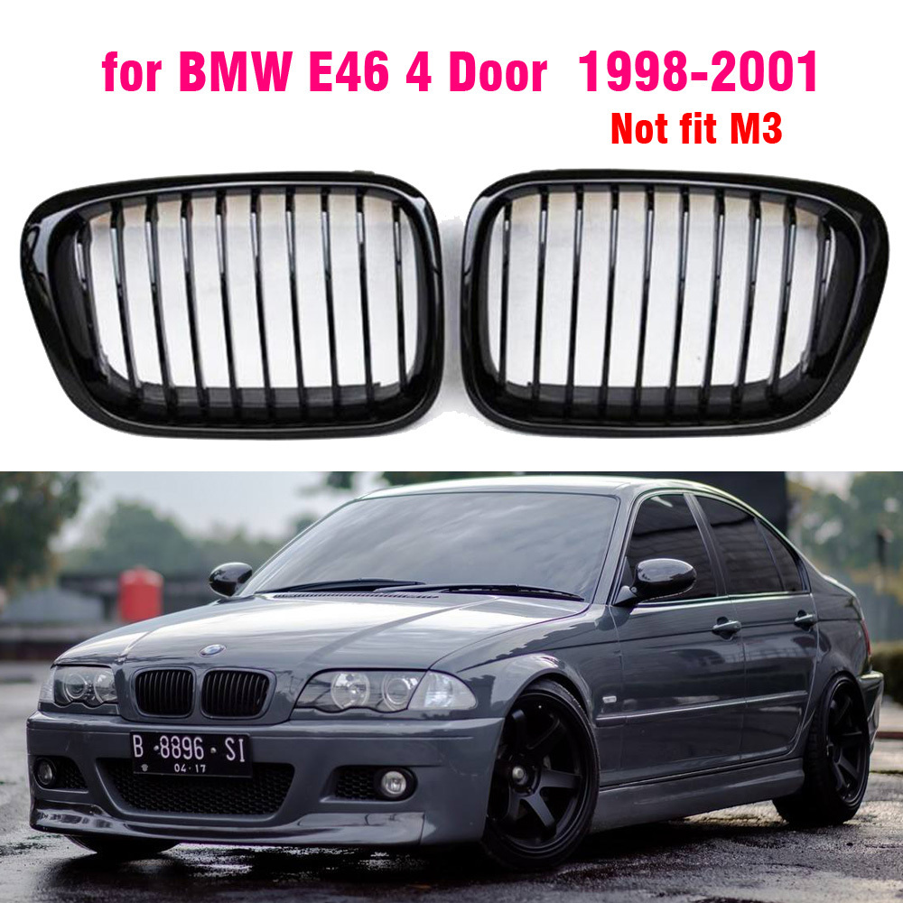 BMW E46 3シリーズ 1998-2001 ABS フロント バンパー グリル ドレスアップ エクステリア 外装 パーツ アクセサリー_画像1