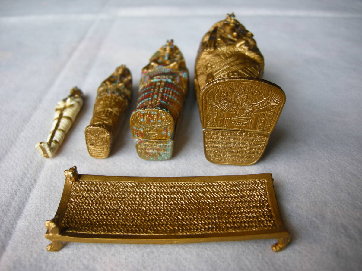 古代エジプト ツタンカーメン王の棺 (ミイラ・人型棺x3・棺台 古代エジプト ツタンカーメン王の棺 (ミイラ・人型棺x3・棺台