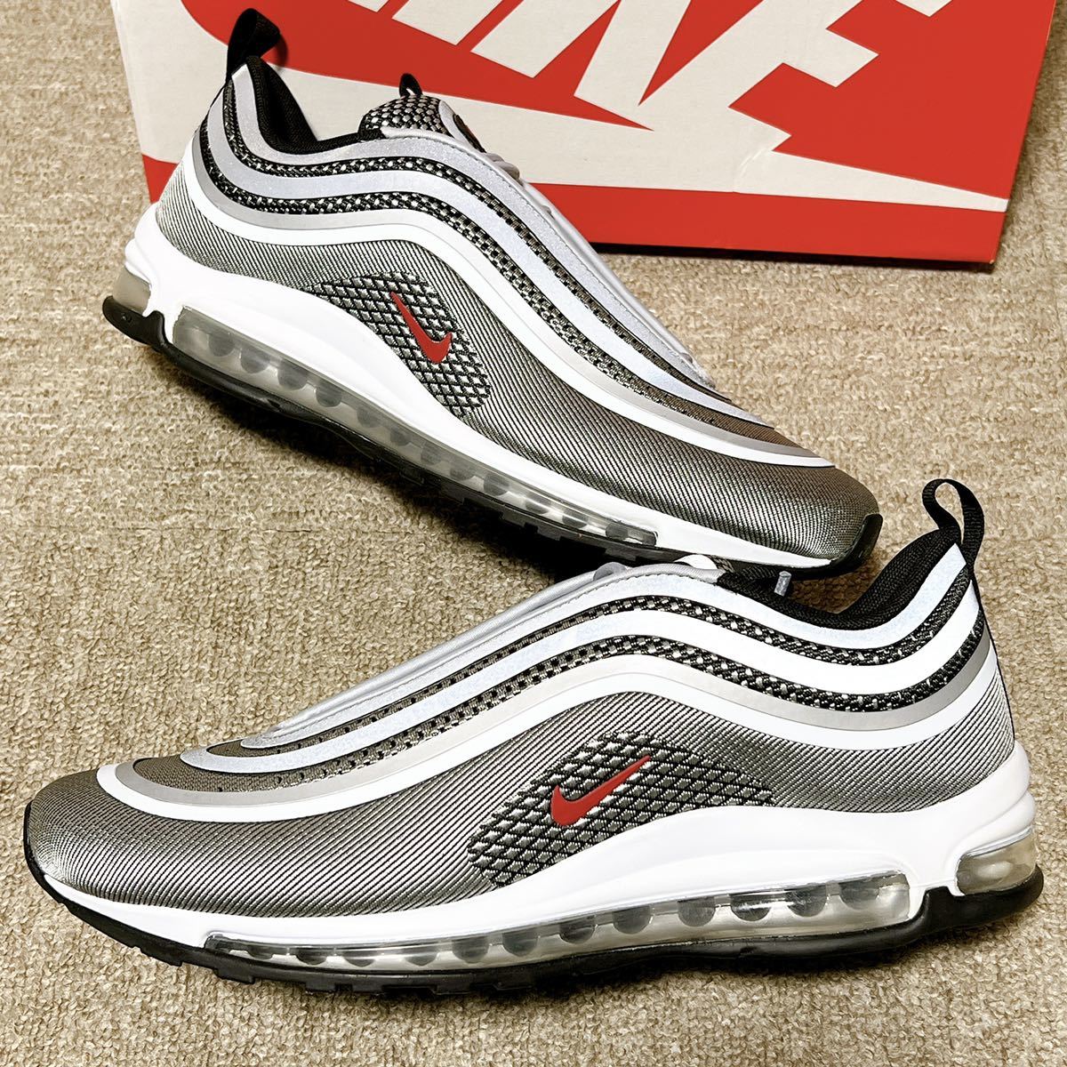 新品未使用】27 5cm NIKE AIR MAX 97 ULTRA '17 SILVER BULLET ナイキ