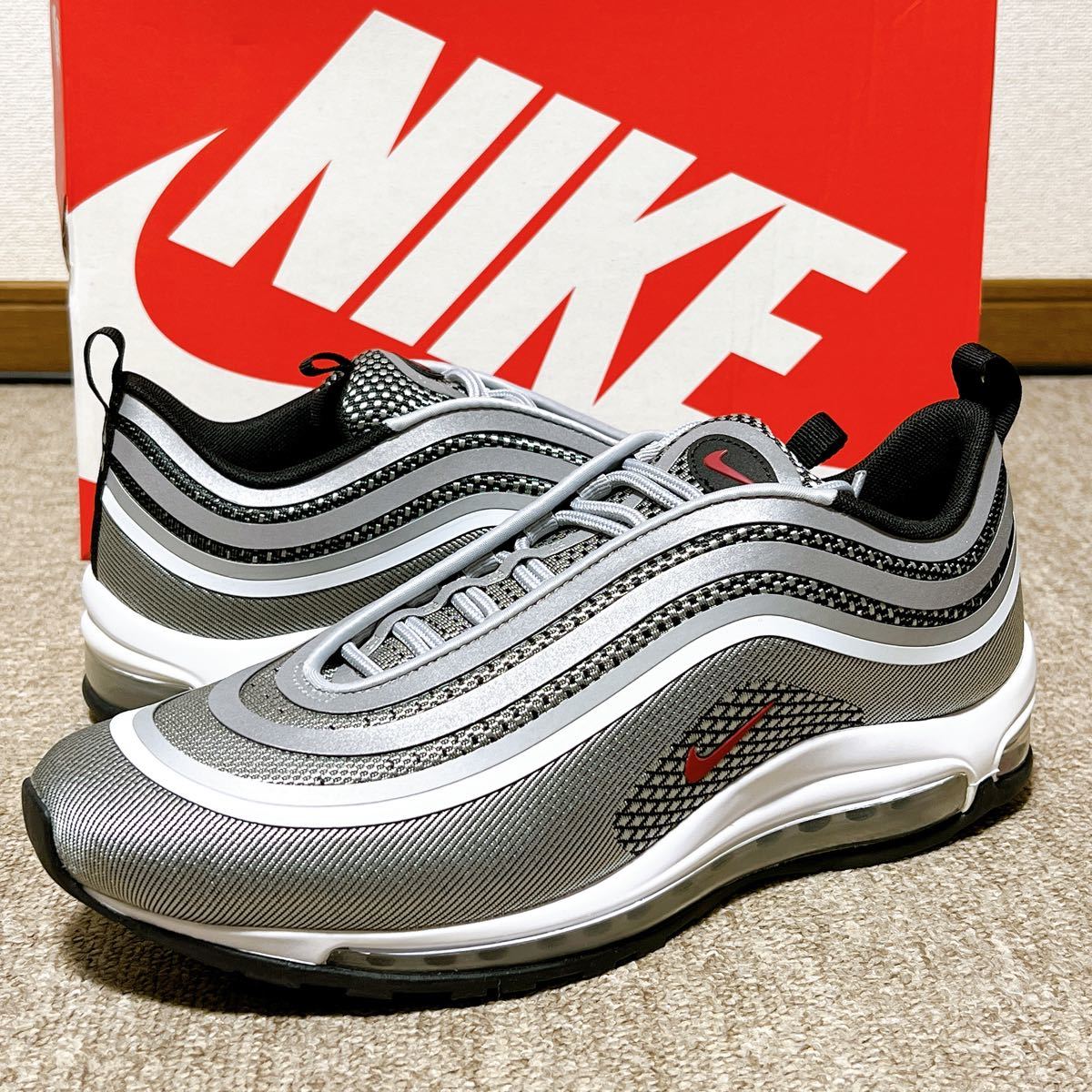 新品未使用】27 5cm NIKE AIR MAX 97 ULTRA '17 SILVER BULLET ナイキ