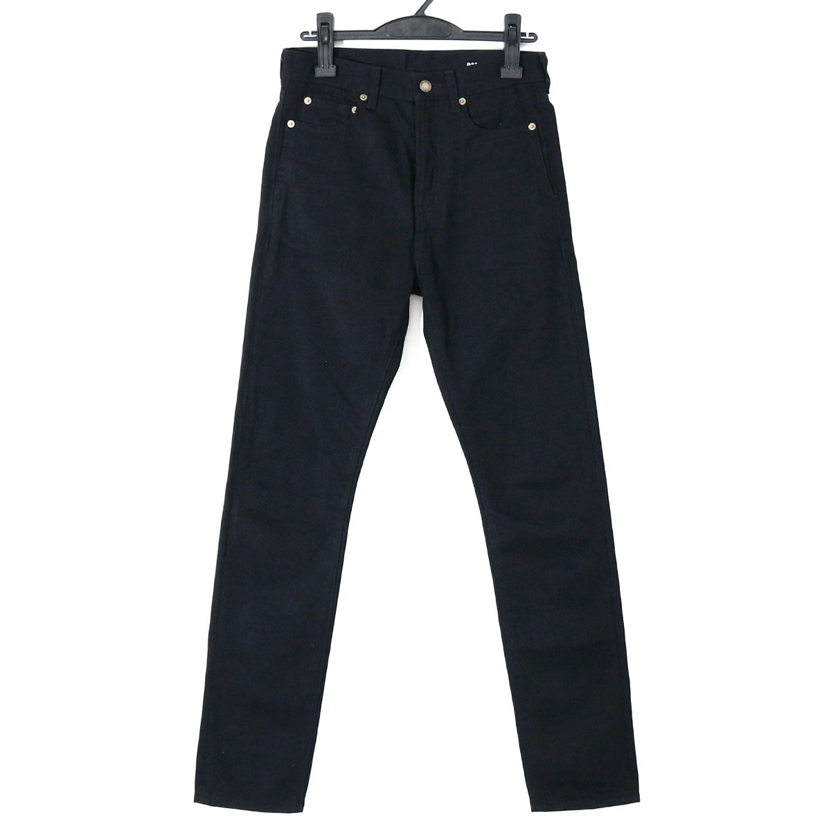 SAINT LAURENT 19AW D20 M/ST-MW 5Pストレートブラックデニムパンツ 26