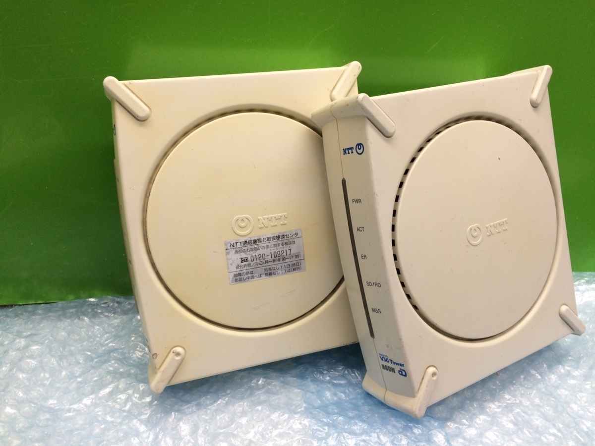 ( present condition goods ) NTT west Japan INS Mate V30 Tower ISDN terminal adapter (AC adaptor none 2 pcs. set )