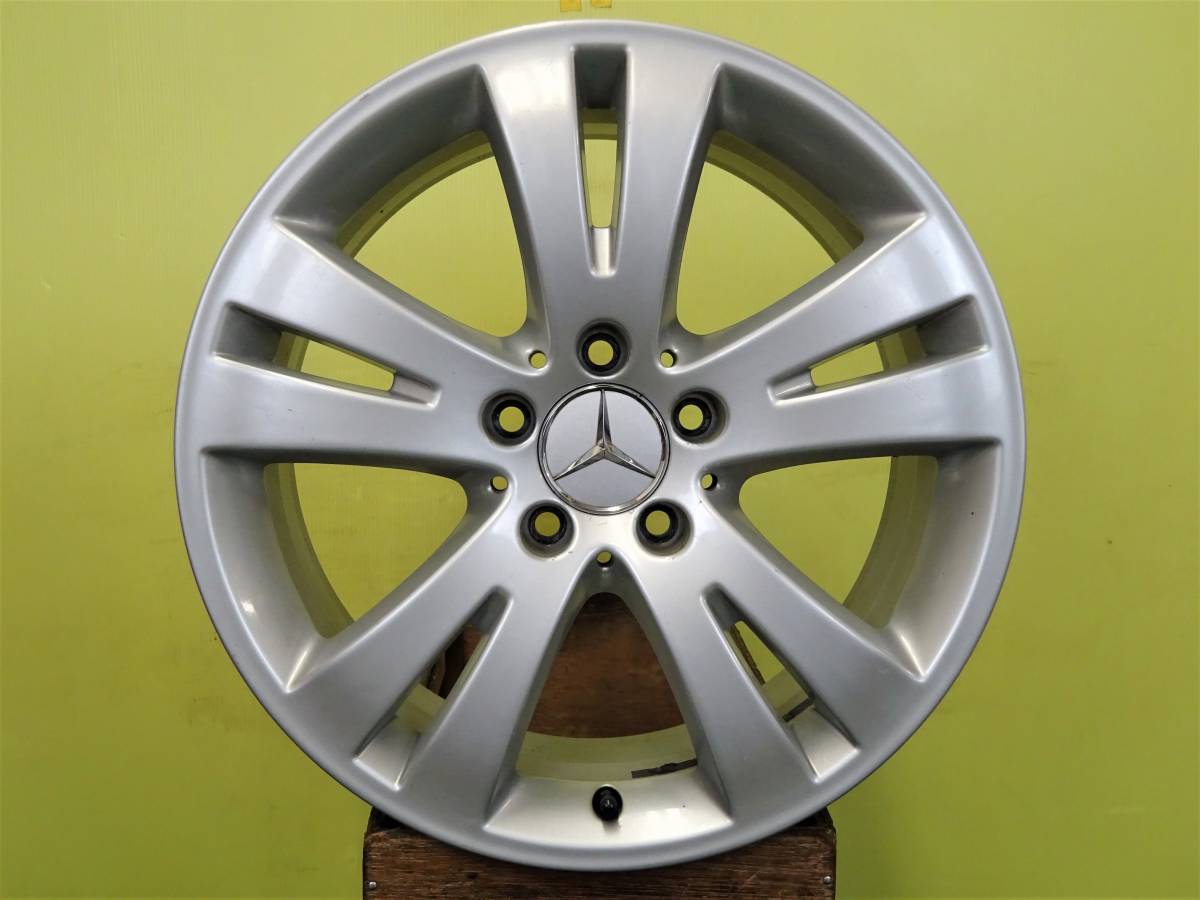 H1870 ベンツ Cクラス 純正 17 x 7.5J +47 5H 112 シルバー 4本 W204 品番 A204 401 0402 ※商品説明要確認_画像2