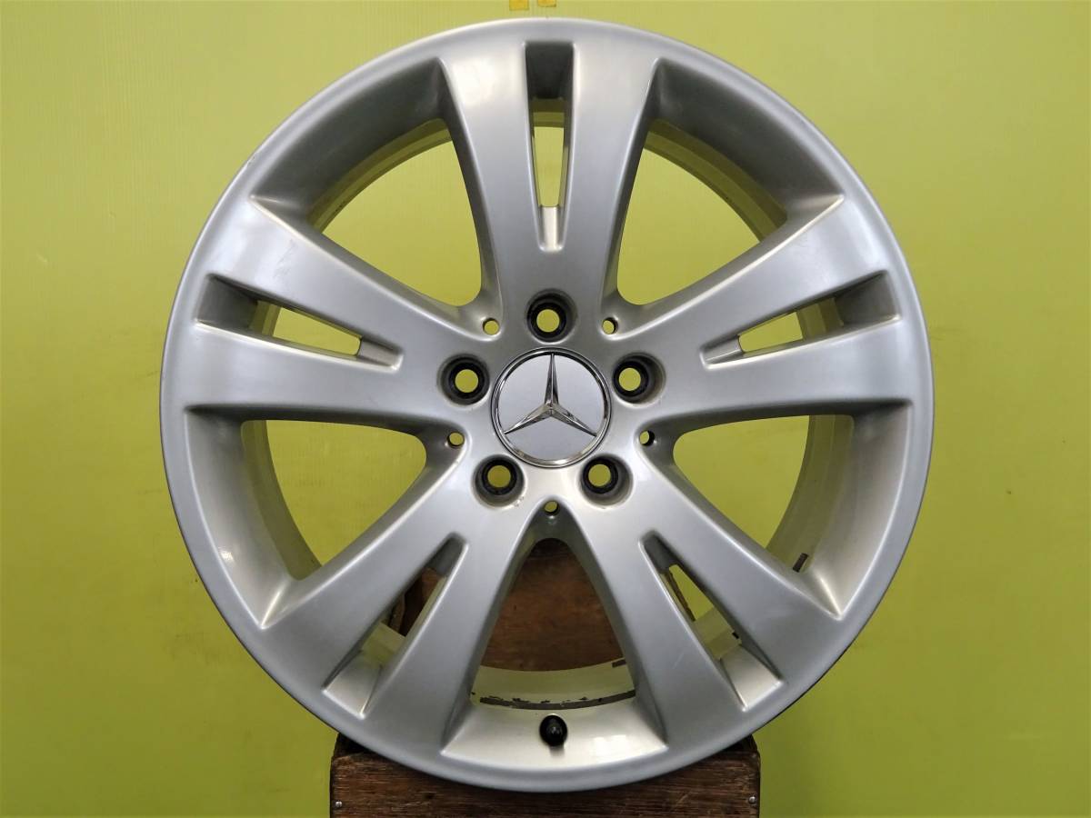 H1870 ベンツ Cクラス 純正 17 x 7.5J +47 5H 112 シルバー 4本 W204 品番 A204 401 0402 ※商品説明要確認_画像3