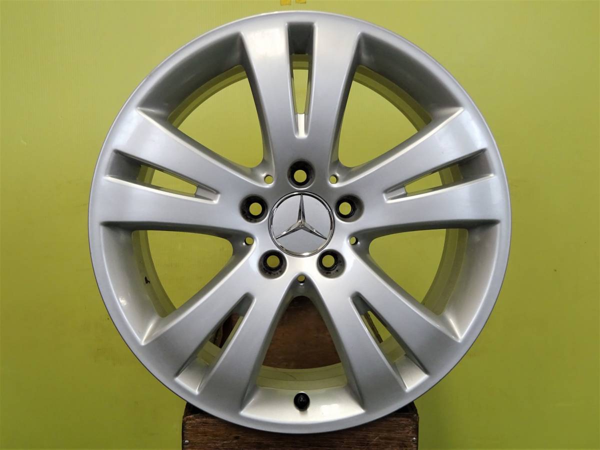 H1870 ベンツ Cクラス 純正 17 x 7.5J +47 5H 112 シルバー 4本 W204 品番 A204 401 0402 ※商品説明要確認_画像5
