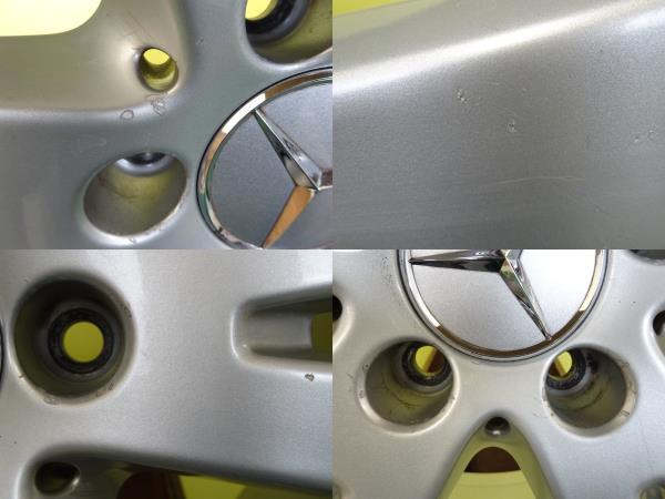 H1870 ベンツ Cクラス 純正 17 x 7.5J +47 5H 112 シルバー 4本 W204 品番 A204 401 0402 ※商品説明要確認_画像9