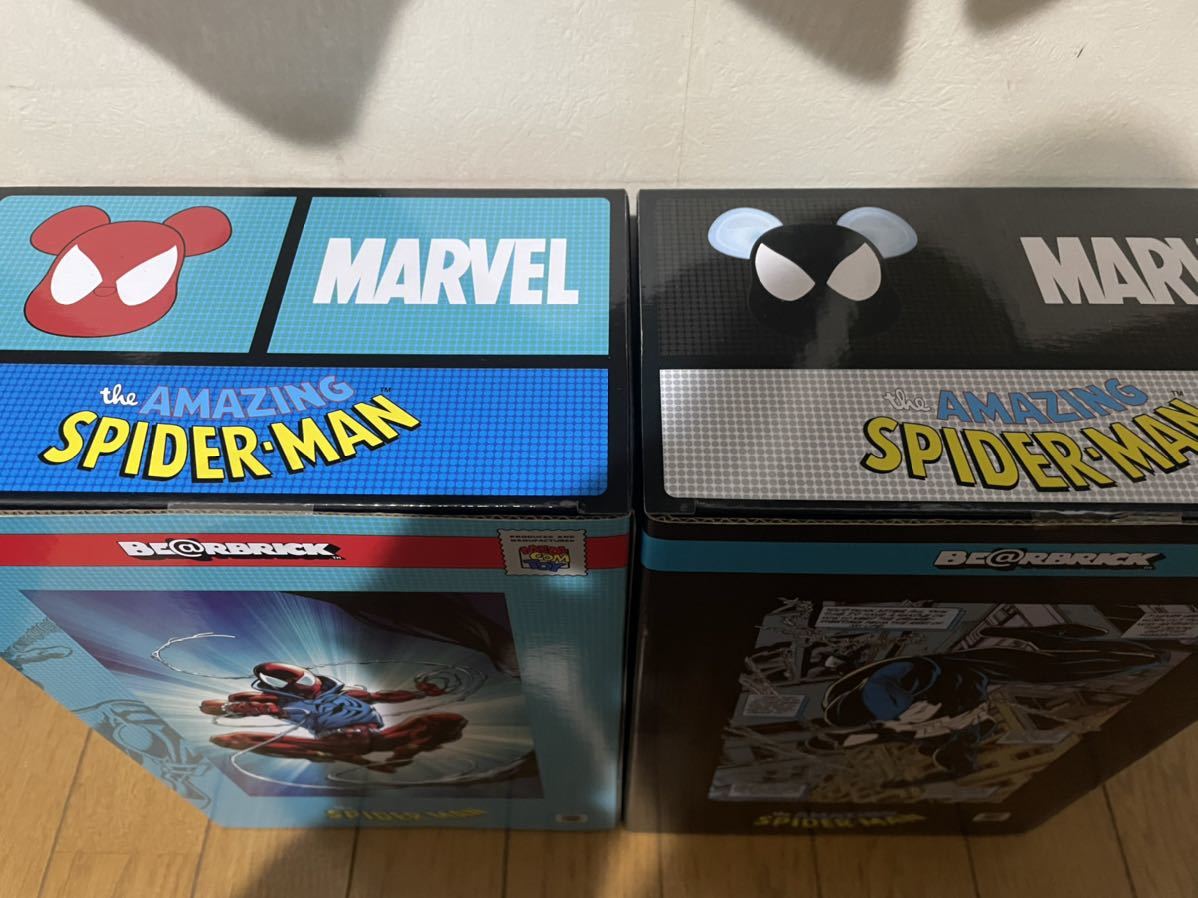 24時間以内発送 MEDICOM TOY BE@RBRICK SPIDER-MAN BLACK COSTUME 100
