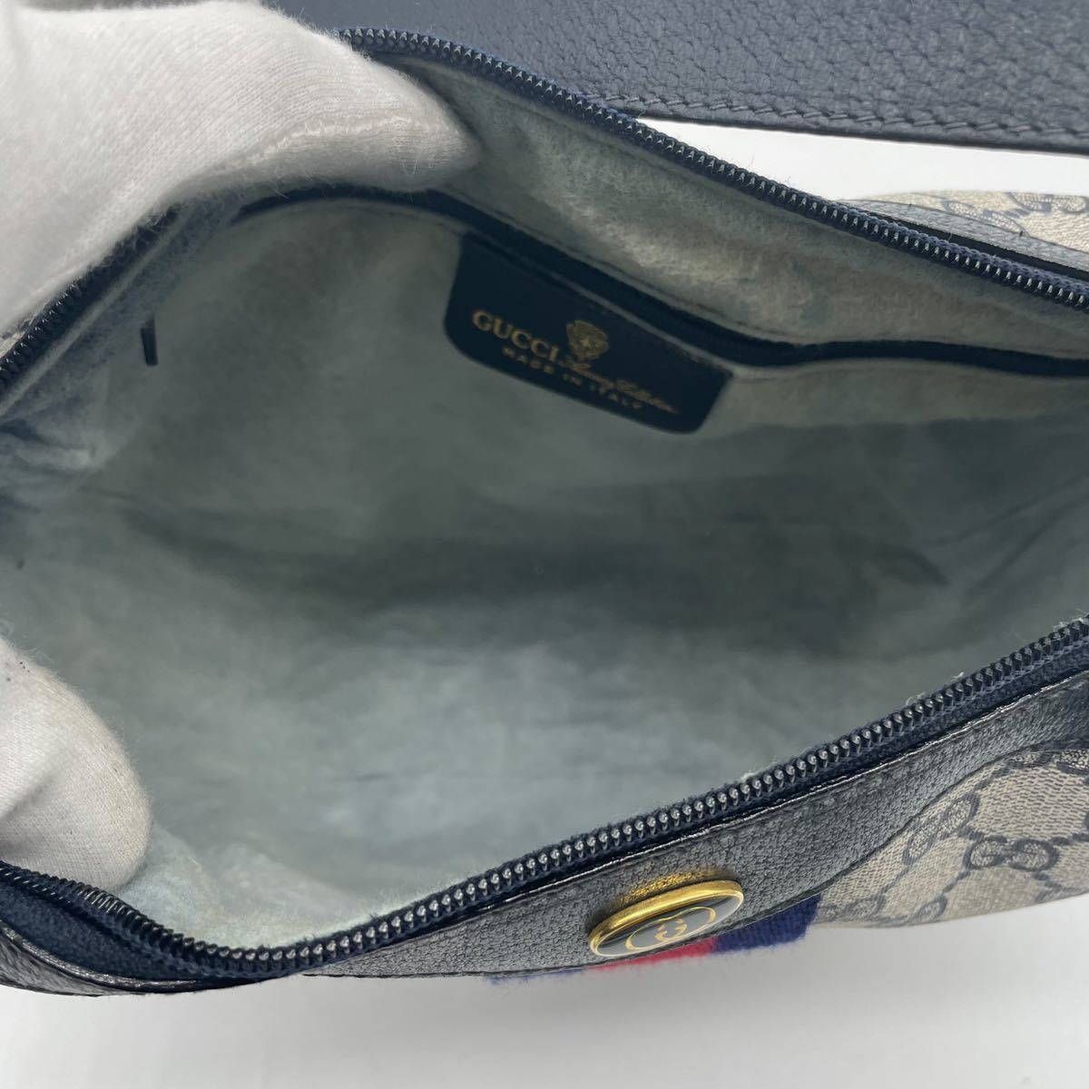 1円 【美品】 グッチ GUCCI ショルダーバッグ シェリーライン インター