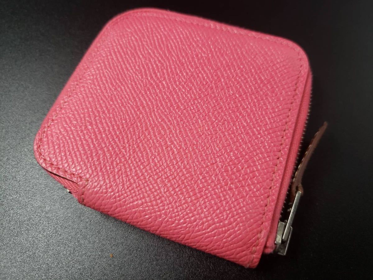 美品 T刻印 HERMES エルメス アザップ ミニ コンパクト シルクイン