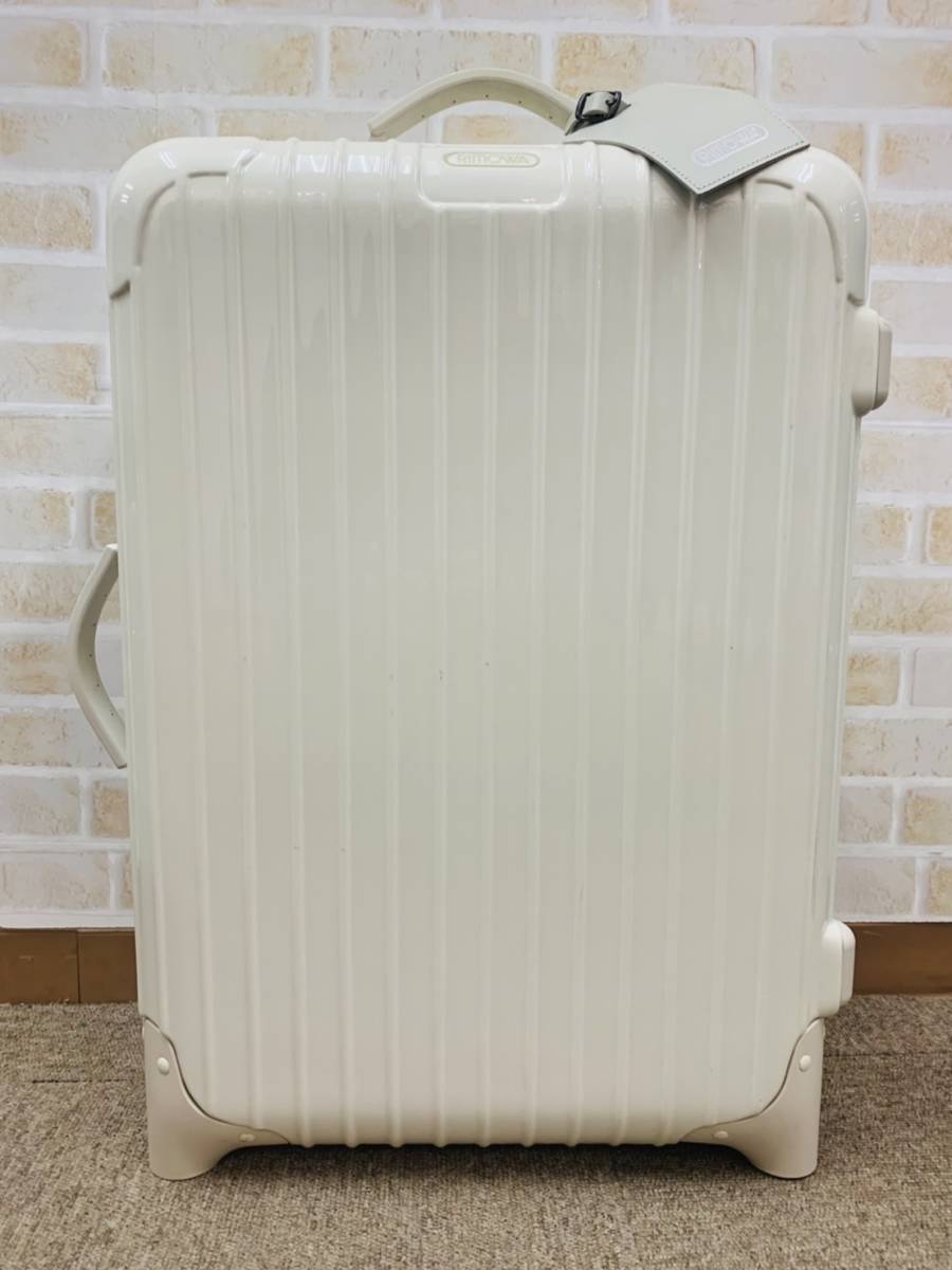 現状品】 RIMOWA リモワ スーツケース 550×400×190 2.9Kg 2輪 鍵紛失