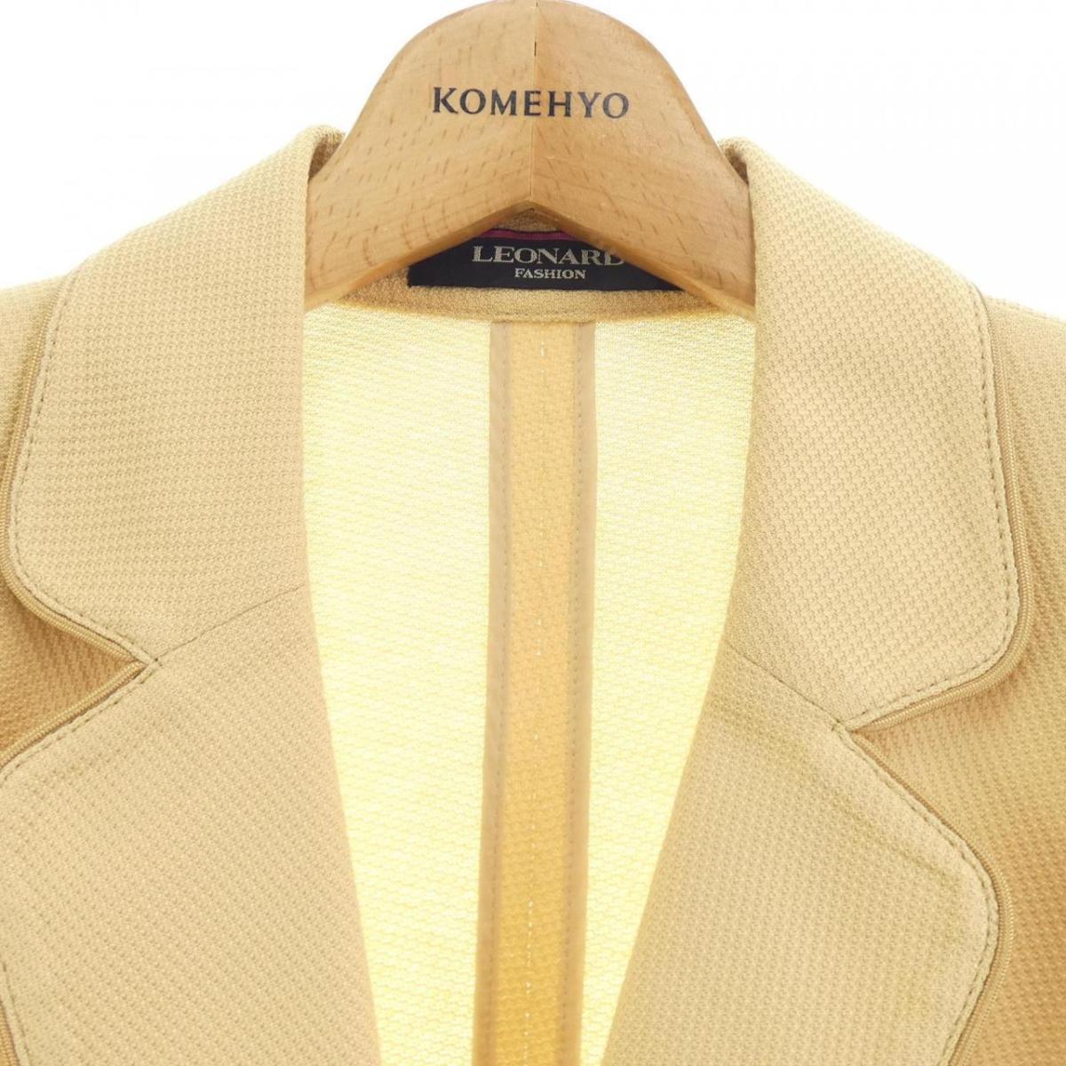 LEONARD FASHION レオナール ジュエリー柄 カーディガン スーツ www