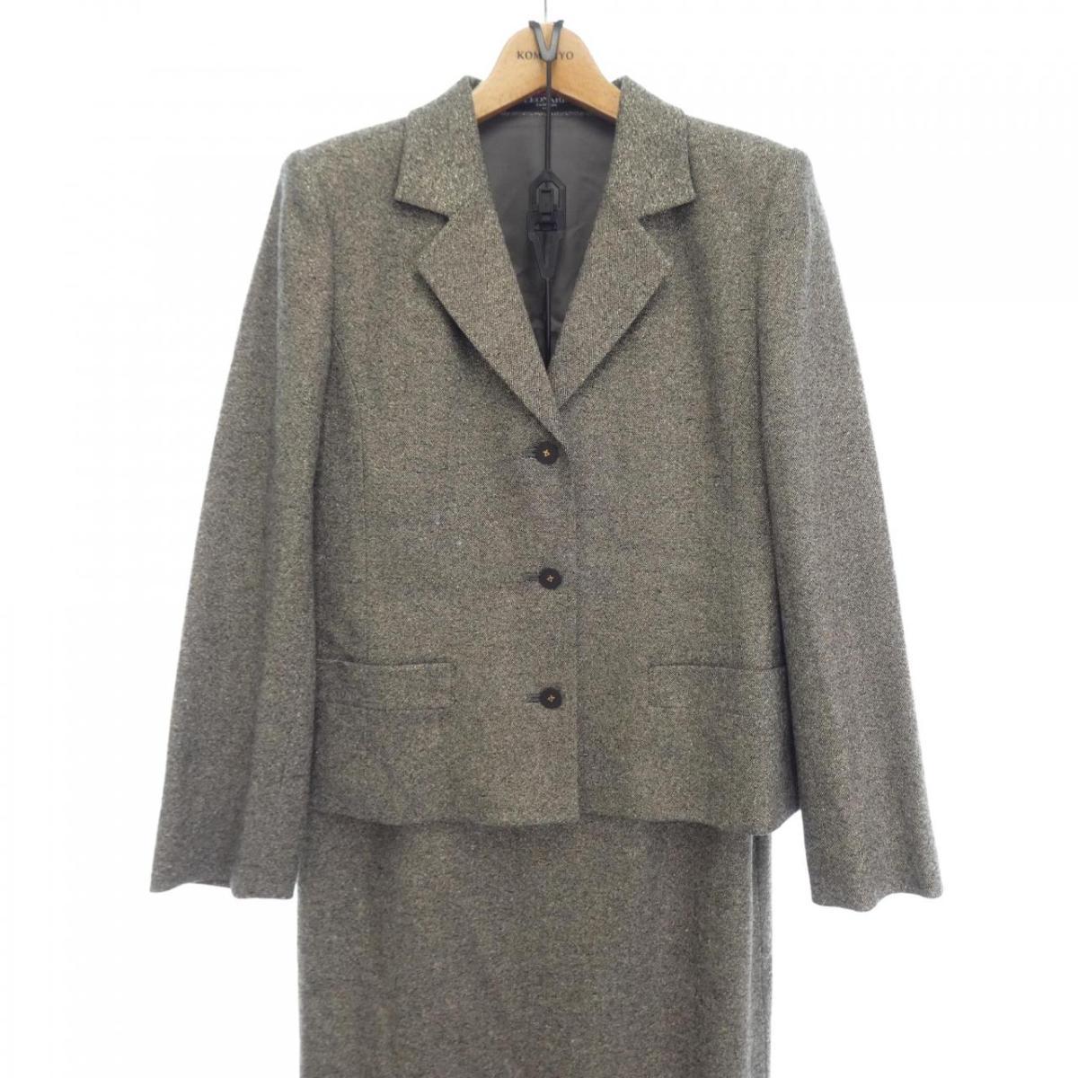 超特価】 9~11号 LEONARD FASHIONツイードスーツ レオナール