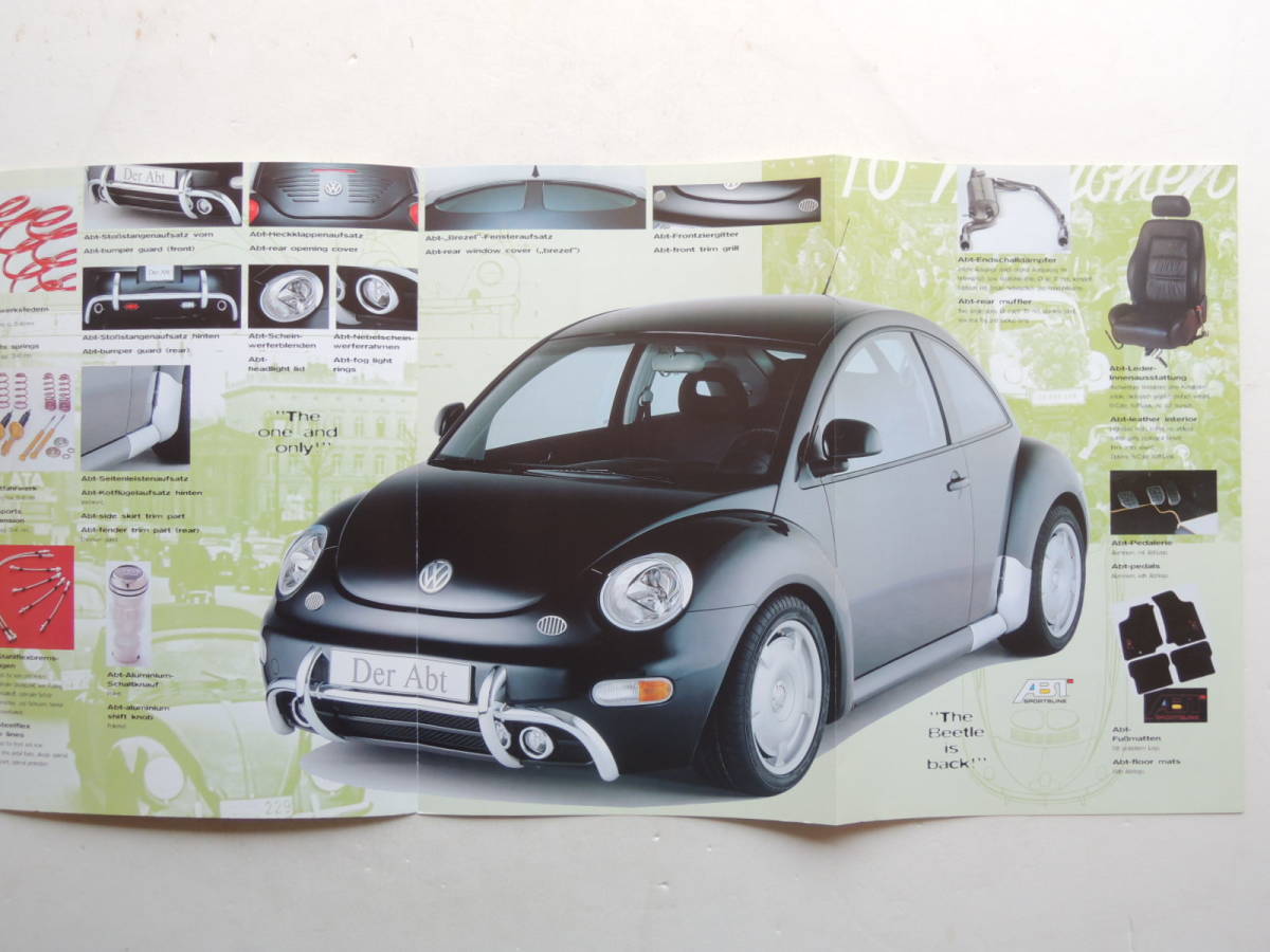【カタログのみ】 ABT VW ニュービートル 発行年不明 カタログ リーフレット フォルクスワーゲン ドイツ語版 美品_画像2