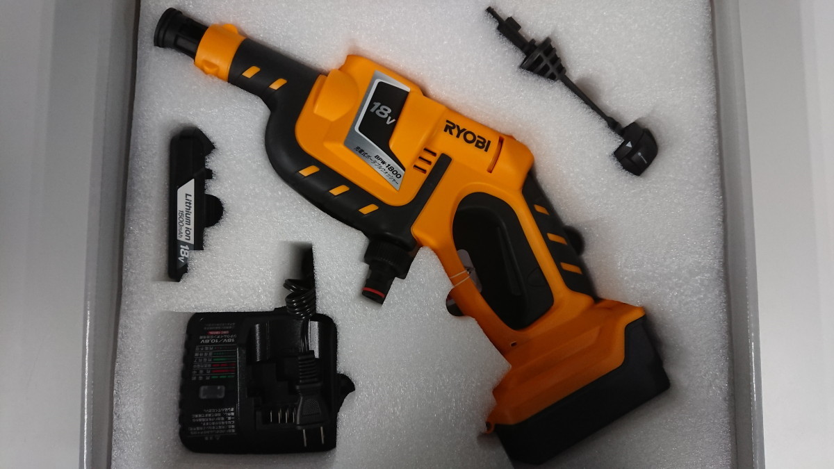 RYOBI 充電式ポータブルウォッシャー BPW-1800L1【開封品】※ www