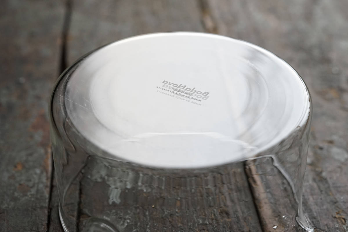  heat-resisting glass. single-handled pot / 20th.C*Sweden, BodaNovabodanoba/ Signe Persson Melin Northern Europe design 