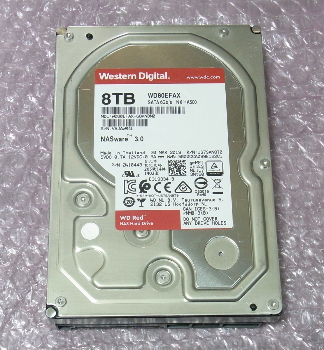 NEW ARRIVAL Western Digital HDD 8TB WD Red NAS RAID 3.5インチ 内蔵